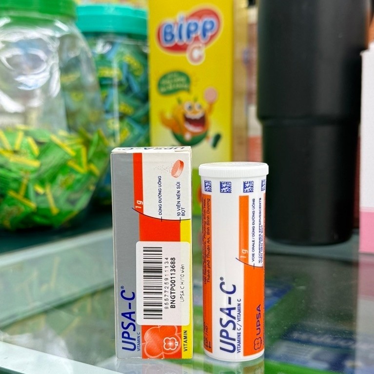 Viên Sủi Bổ Sung Vitamin C Upsa C - Giúp Chống Oxy Hóa, Tăng Sức Đề Kháng Và Miễn Dịch