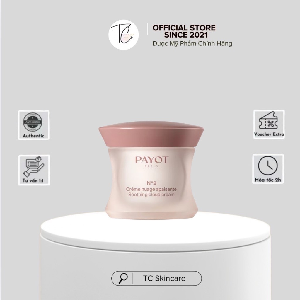 [Công Ty] Kem Dưỡng PAYOT Payot Soothing Clould Cream 50ml Lợi Khuẩn Phục Hồi Làm Dịu Cho Mọi Loại D
