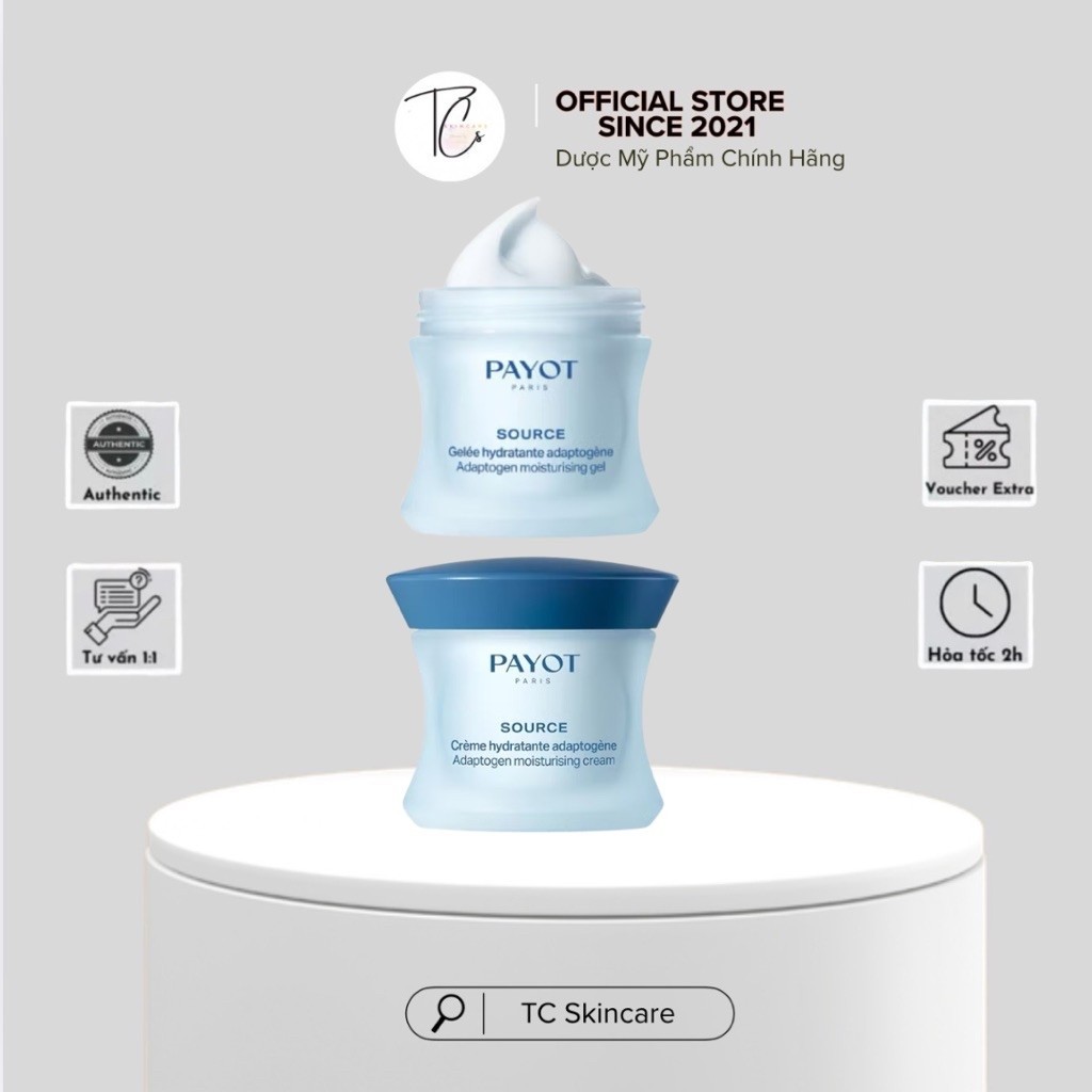 [Công Ty] PAYOT Source Adaptogen Moisturizing Cream Gel – Kem Dưỡng Cấp Ẩm Da 50ml