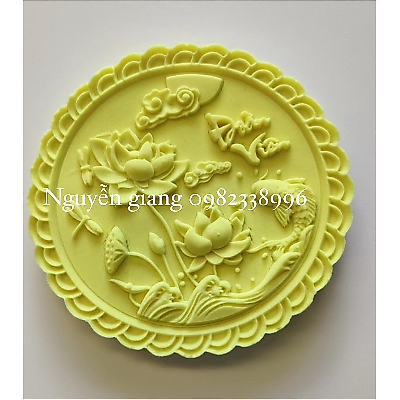 Khuôn trung thu lò xo 600gr đoàn viên