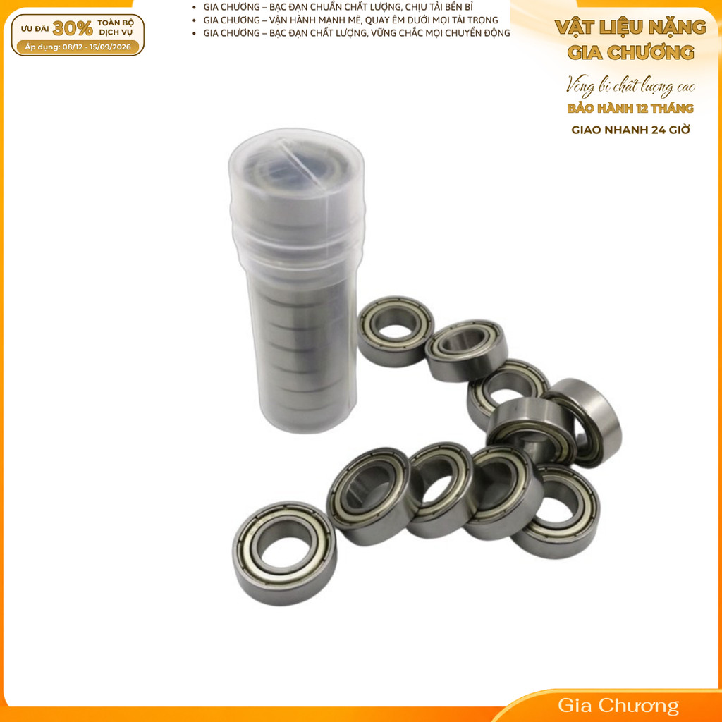 Bạc Đạn 607Z 7x19x6mm – Vòng Bi Mini Thép Bền, Chạy Êm