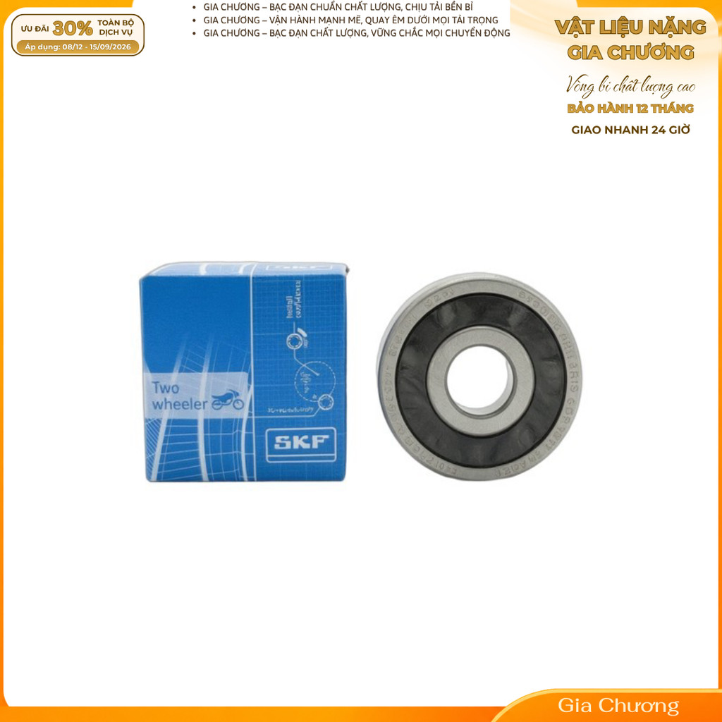 bạc đạn bánh trướ6201u SKF AB/Pcx/Sh/Vario/Click/Winner/Lead
