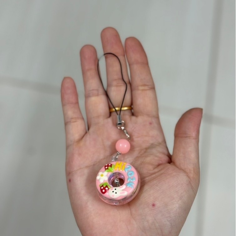 Móc khoá bánh Donut, keychain hình Donut, keyring hình Donut