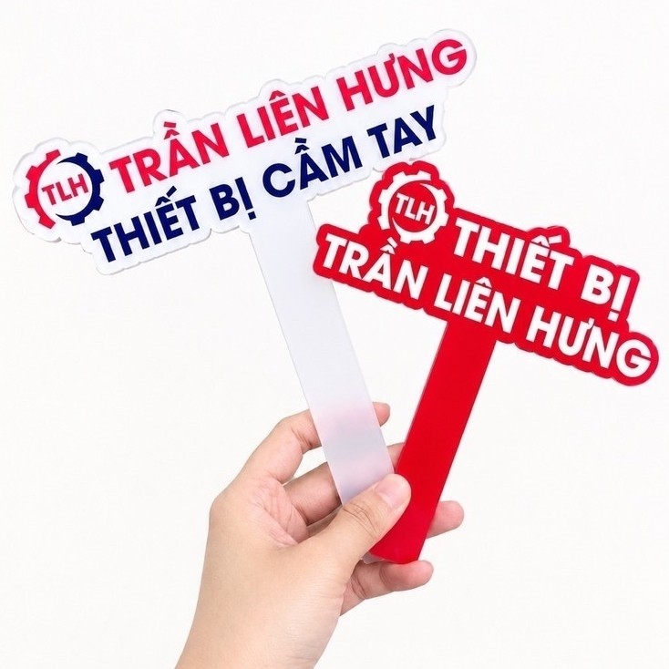 Bảng tên shop - hastag cầm tay hoặc không tay cầm thiết kế theo yêu cầu