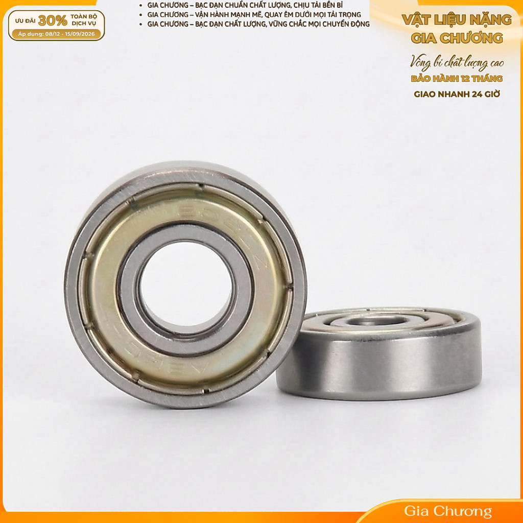 Vòng bi - Bạc đạn 608ZZ, 623ZZ, 624ZZ, 625ZZ, 626ZZ, 635ZZ, 688ZZ, MR105ZZ dành cho máy in 3D, CNC