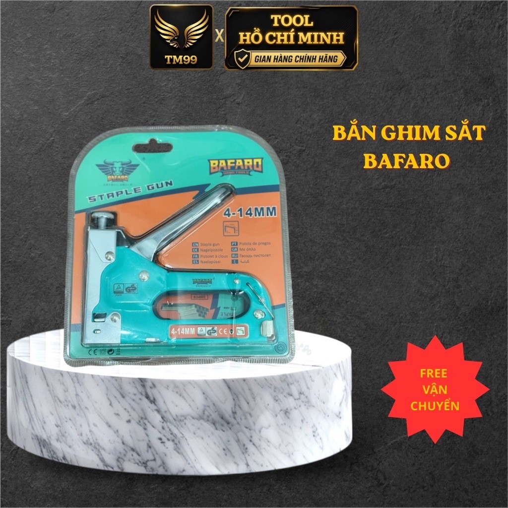 Súng Bắn Ghim Sắt Đa Năng Cầm Tay Bafaro Bấm ghim gỗ, bọc ghế, nội thất