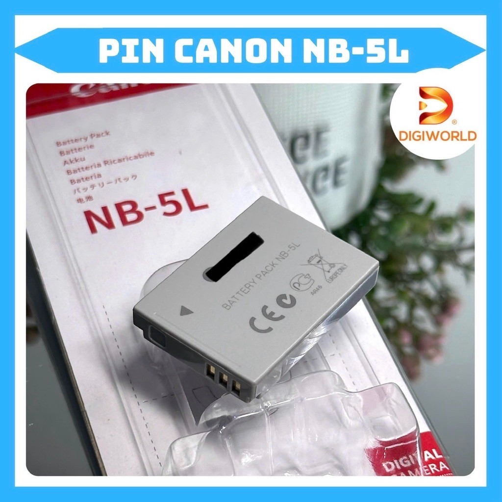Pin Canon NB-5L Tương Thích Với IXUS 960 IS, IXUS 970 IS, IXUS 980 IS, IXUS 990 IS