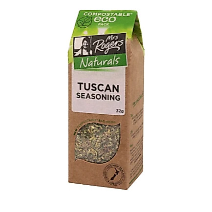 GIA VỊ MÓN Ý Mrs Rogers Naturals Italian Herbs / Tuscan Seasoning, TÚI PHÂN HỦY - 100% New Zealand