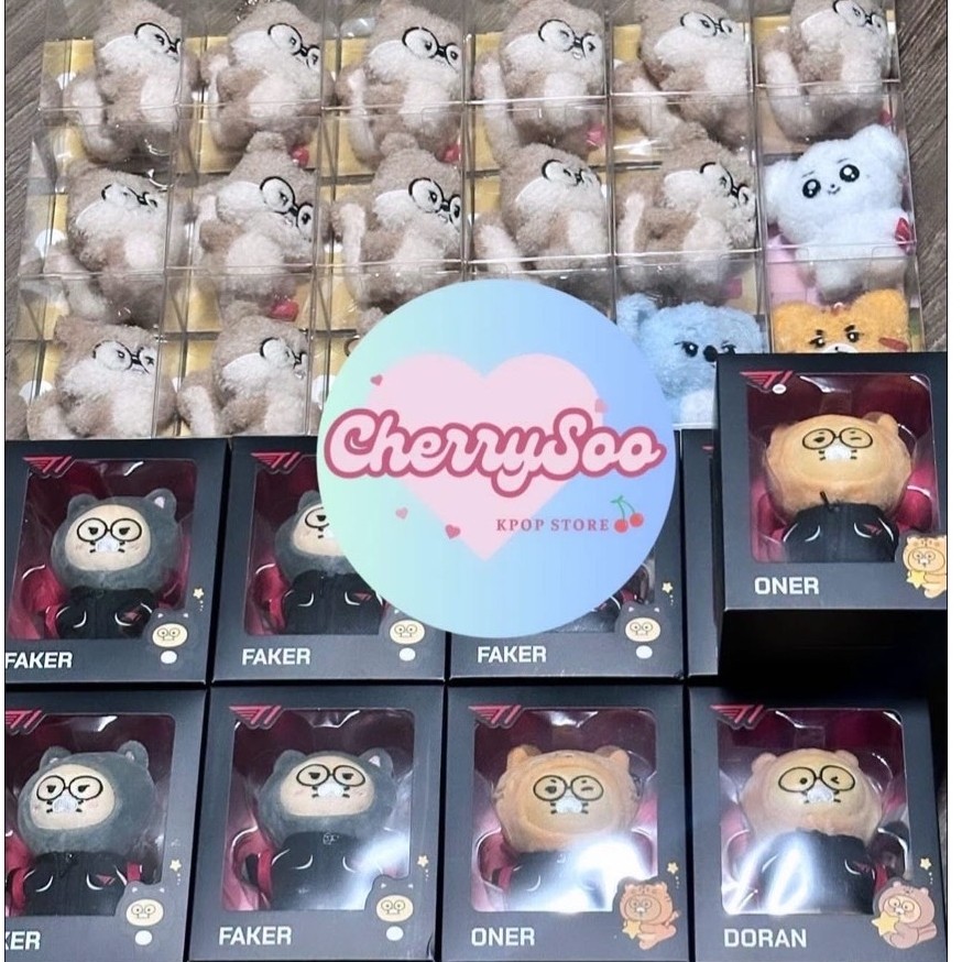 [CÓ SẴN] T1 Keying Plush Doll Bông Animals Faker Oner Doran Peyz Keria