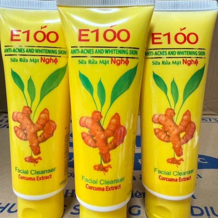 Sữa rửa mặt nghệ E100 100g