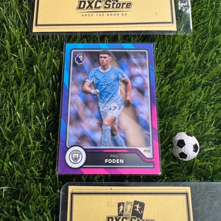 [ CHÍNH HÃNG ] - BLUE VOLTAGE PARALLEL - TOPPS PREMIER LEAGUE 2027 - PHIL FODEN (MANCHESTER CITY)