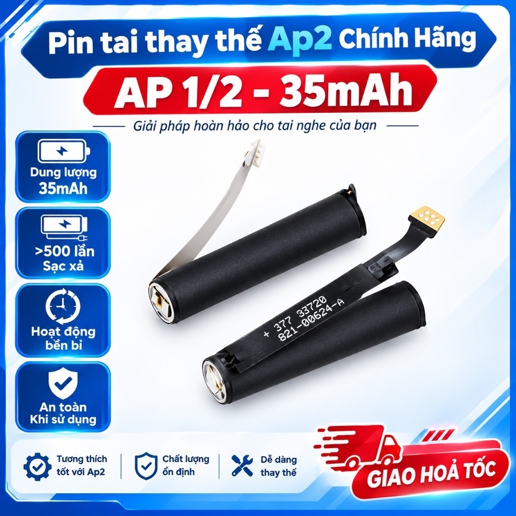 Pin thay thế cho tai nghe A1523/A1722 & A2031/A2032