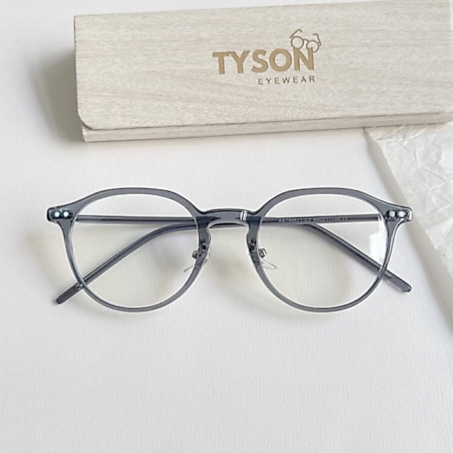 GỌNG KÍNH TYSON Gọng kính mắt cận nhựa tròn cao cấp TYSON thời trang nam nữ lắp cận kèm hộp khăn 988
