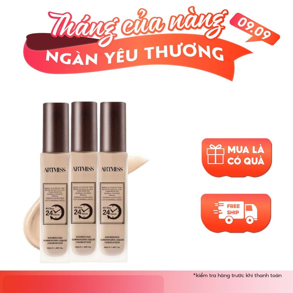 Kem Nền ARTMISS 24H – Lớp Nền Hoàn Hảo, Kiềm Dầu Tối Ưu, Không Trôi Cả Ngày Dài