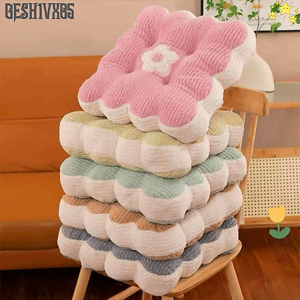 Đệm Ghế Cotton GESH1VX65, Đệm Ghế Văn Phòng Vuông Thoải Mái Mềm Mại, Đệm Ghế Dày 40 * 40cm Chất Lượn