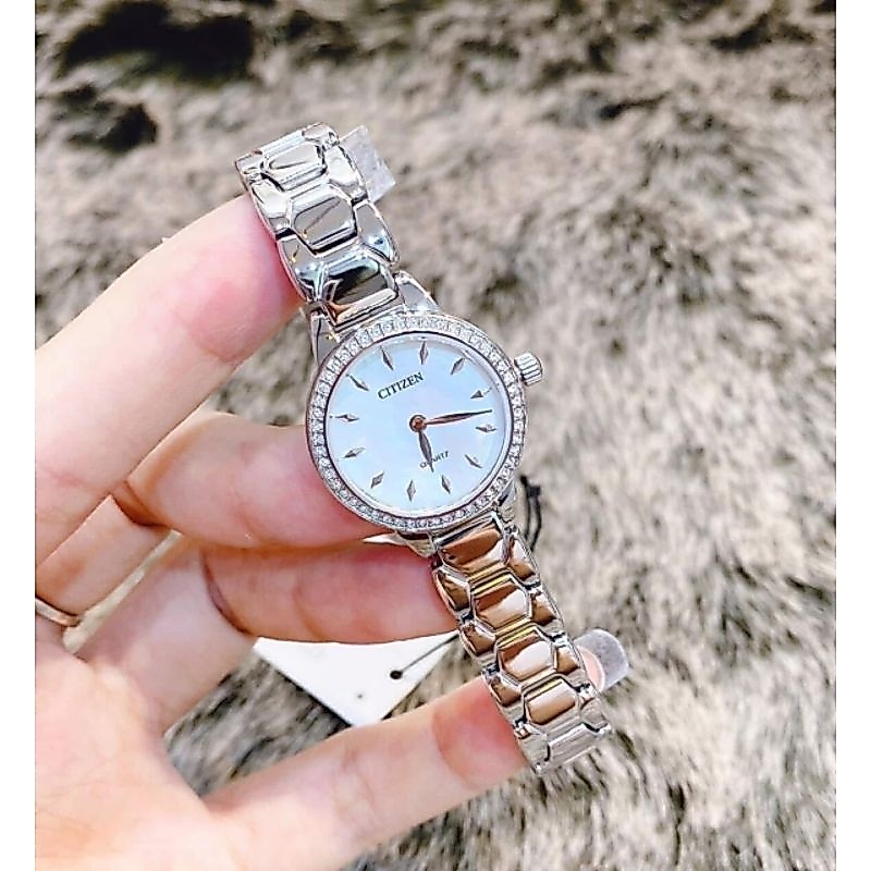 [Chính Hãng 100%] Đồng Hồ Nữ Citizen EZ7010-56D (7010) Máy Quartz (Pin) Kính Khoáng Siz 26mm Thép Kh