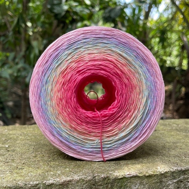 Sợi hè coconut  silk siêu mát - Tông cầu vòng cuộn 300g/148k , 500g/245k
