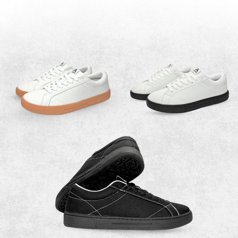 Giày Sneaker Vải Canvas Thể Thao Unisex Ancol Dotline – Đế Cao Su Mềm Dẻo, Bền Đẹp