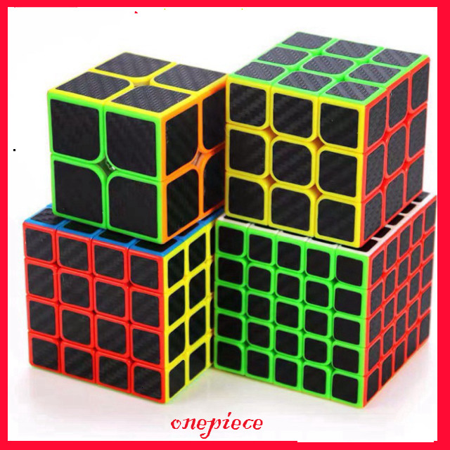 Đồ Chơi Rubik Carbon 2x2 3x3 4x4 5x5 Megaminx Pyraminx Skewb Square-1 Thi Đấu Chuyên Nghiệp Cho Trẻ 