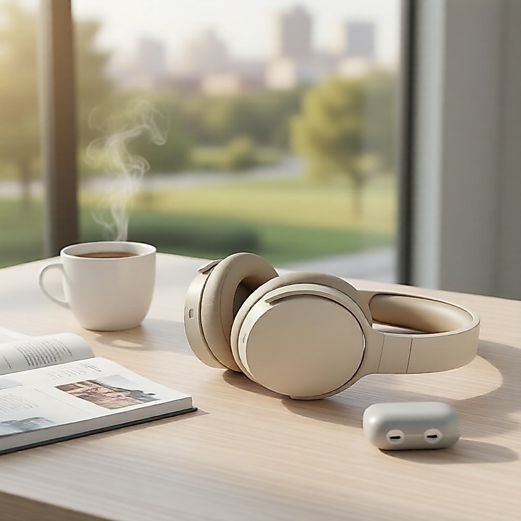 Tai nghe Bluetooth không dây P2961, khử tiếng ồn, tai nghe chụp tai gập có mic