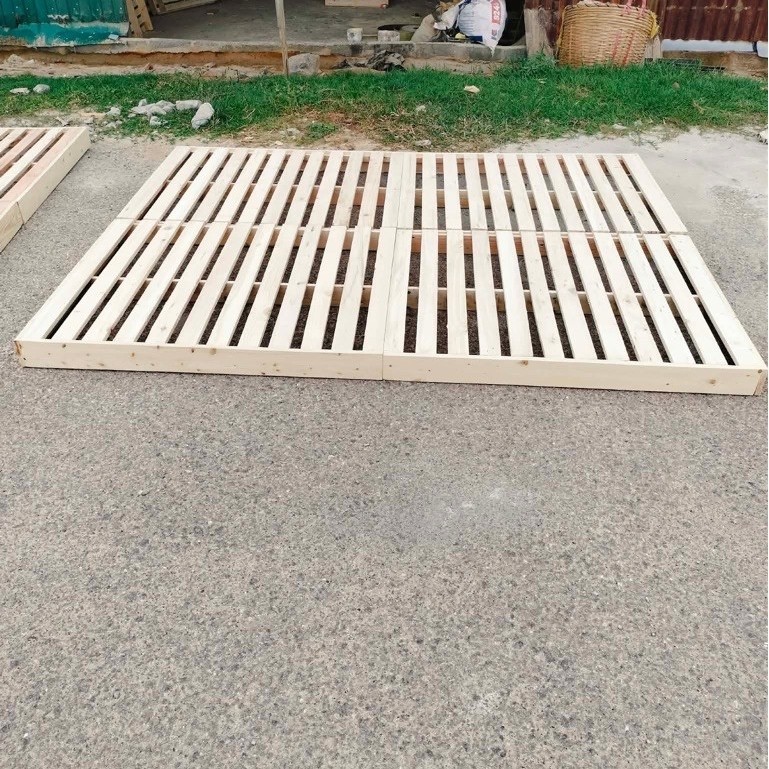 giường pallet  4 mảnh ghép kích thước  1m6x2m cao 9cm