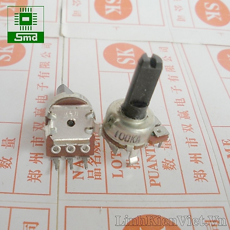 Chiết áp đơn 121 Loại Chiết Áp B10K B50K B100K Đơn Dọc 3 Chân Âm Thanh Điều Chỉnh Âm Lượng