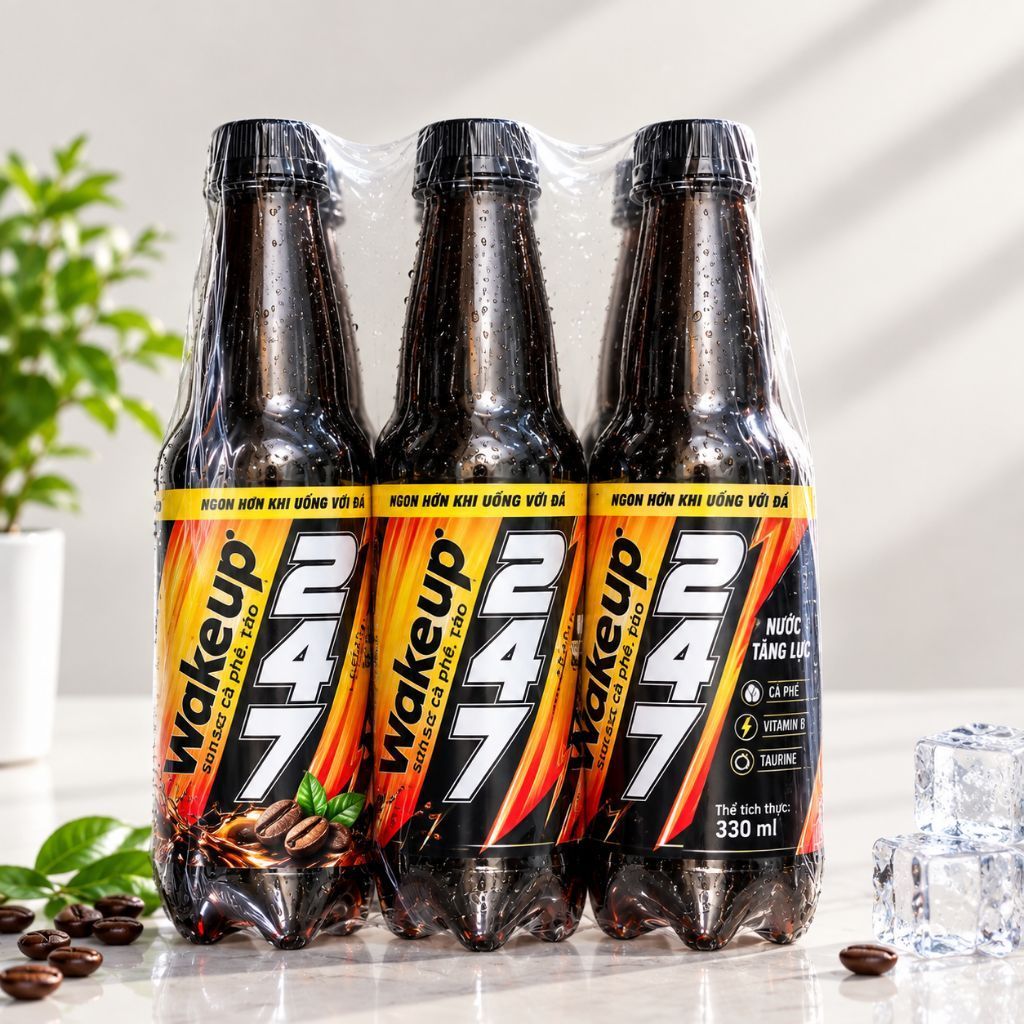 Lốc 6 chai Wake up 247 cà phê 330ml