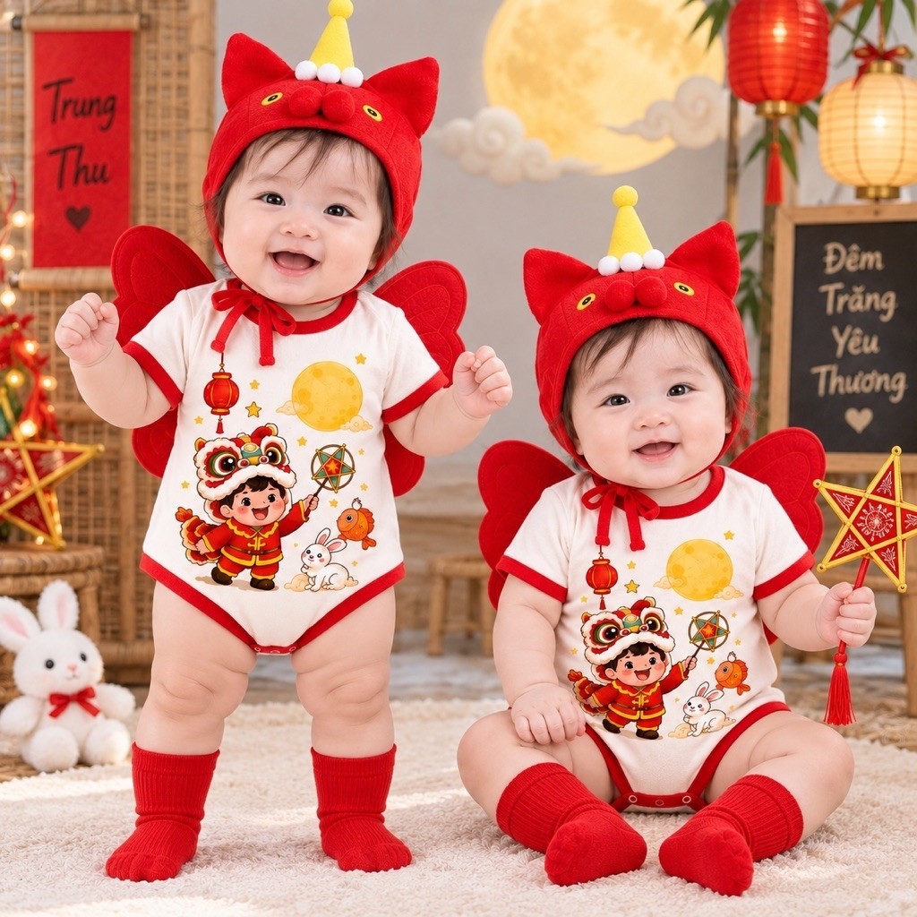 Bodyuit Trung Thu 2 Chất liệu Tăm lạnh cao cấp