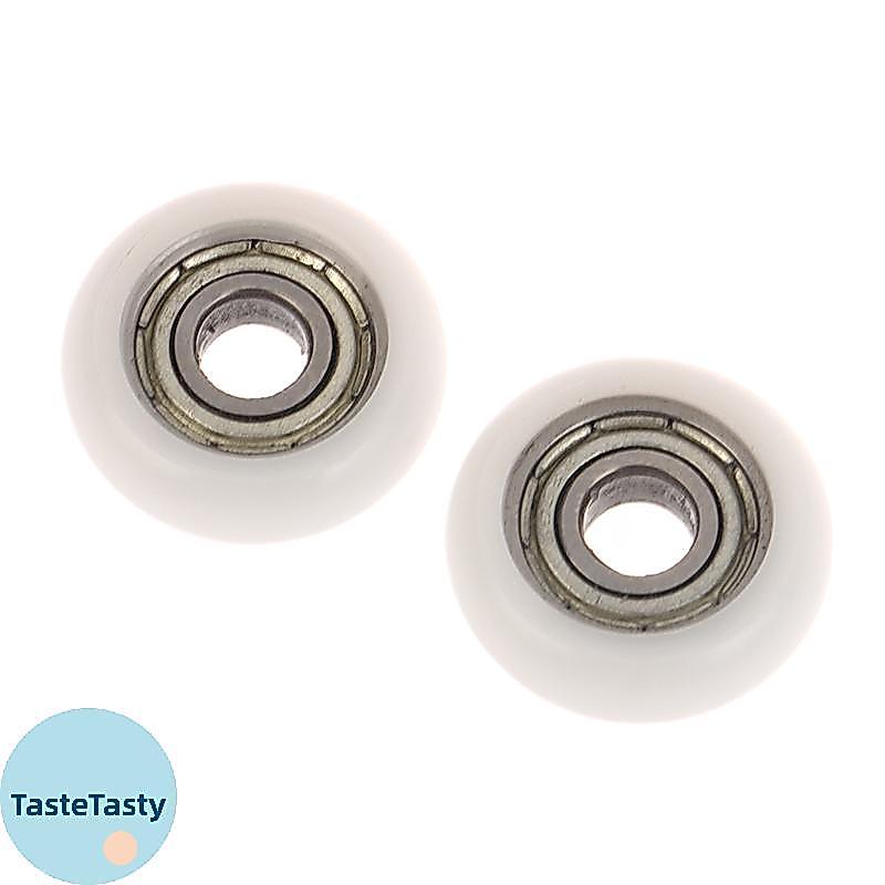 TasteTasty 2 Chiếc 695ZZ 5x18x6mm POM Nylon Vòng Loại Con Lăn Bánh Xe POM Bọc 695ZZ Mang Ròng Rọc Bá