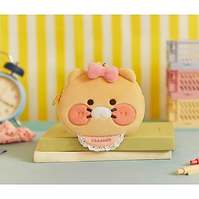 🎀【In Stock】2024 KAKAO FRIENDS Face Reel Coin Purse - Baby Choonsik