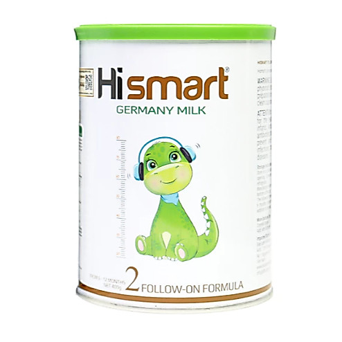 Sữa Công Thức Hismart Germany Milk Số 2 Lon 400g Chính Hãng (Date 24/9/2026)