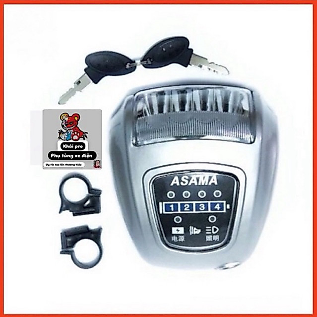 Đầu đèn asama xe đạp điện 48v xe