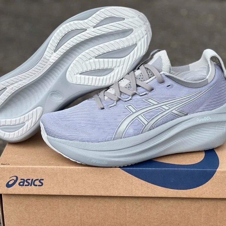 🔥 Asics Nimbus 27 Nam - Giày Chạy Bộ, Gym... - Êm Nhẹ - Hỗ Trợ Bước Chạy 👟