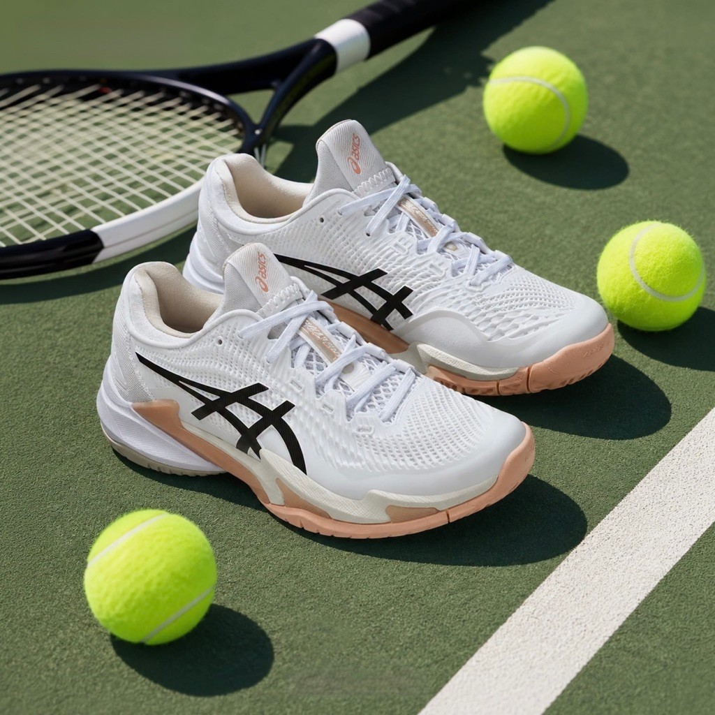 [ASICS] GIÀY PICK ASICS COURT FF3 CHÍNH HÃNG MÀU TRẮNG CAM ( tặng kèm tất)