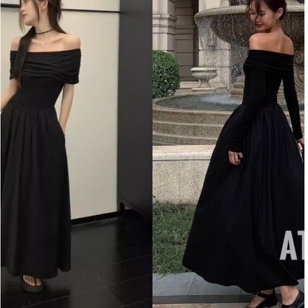 Đầm Maxi Trễ Vai Tay Dài_Ngắn AT Clothing