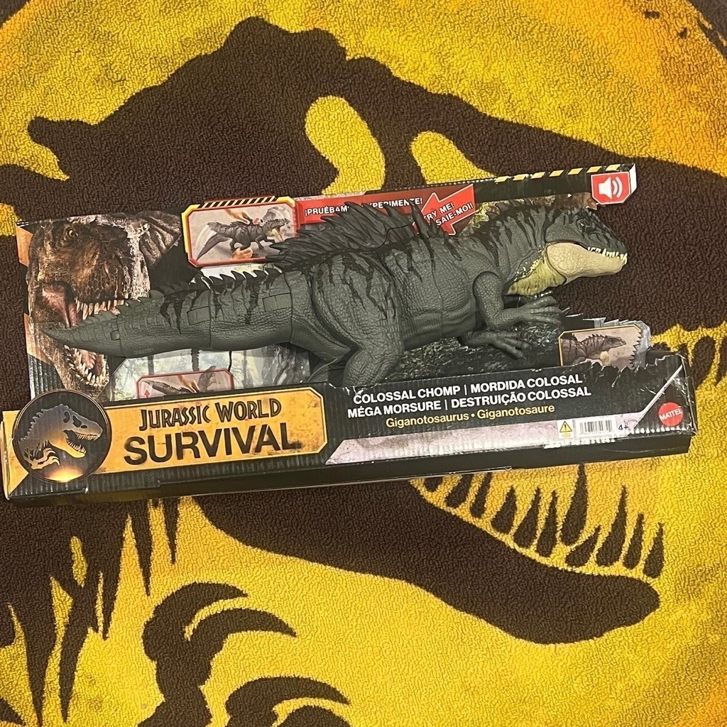 Jurassic World Surviral 2026,Mô hình khủng long đồ chơi Mattel Giganotosaurus,quà tặng sưu tầm cho t