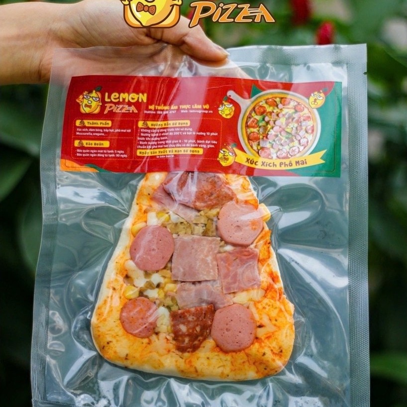 pizza xúc xích phô mai