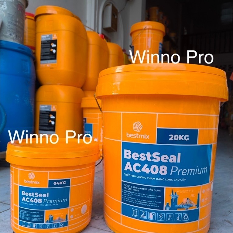 Sơn Chống Thấm Tường, Sàn Mái BestSeal AC408 - Thùng 4kg, 20kg - Giống Sika Raintite