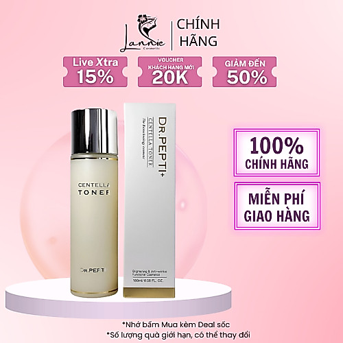 Nước Hoa Hồng Dr.Pepti Centella Toner - Toner Dr.Pepti Centella Se Khít Lỗ Chân Lông, Phục Hồi Tế Bà