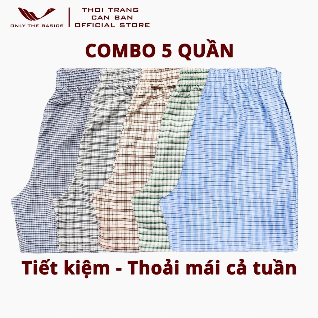 Quần Đùi Nam Mặc Nhà, Thời Trang Căn Bản, Vải Kate, Thoáng Mát, Không Túi…