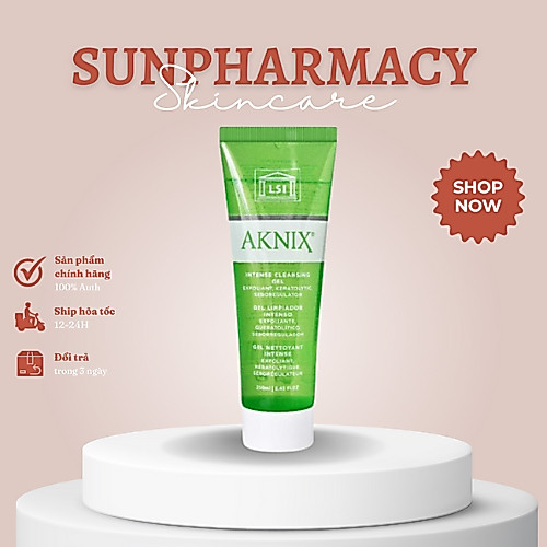 [Hàng công ty] Gel Rửa Mặt Cho Da Mụn Aknix Gentle Cleaning Gel - Aknix Intense Cleansing Gel 250ml