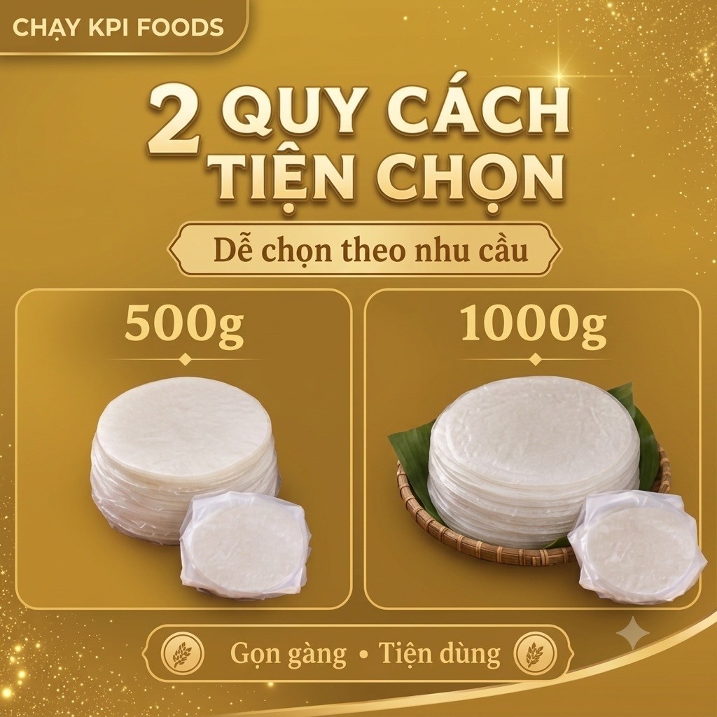 Bánh Tráng Phơi Sương loại Tròn 1000g