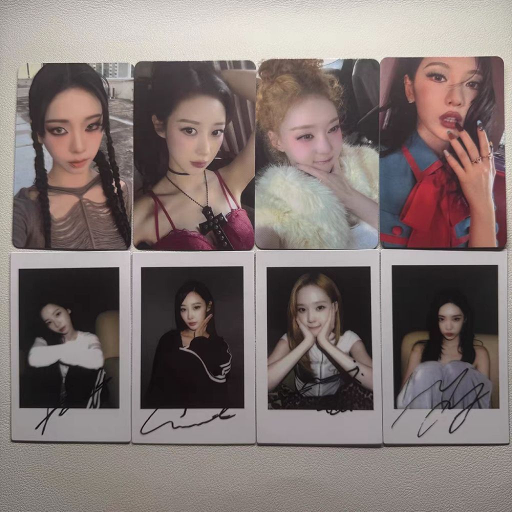 Set card ảnh unoff aespa Karina, Winter, Giselle, Ningning - Dirty Work + Rich Man + Lemonade