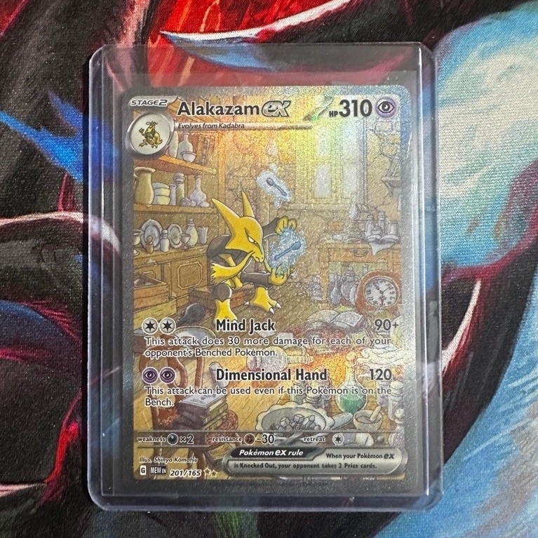 Thẻ Pokemon Tiếng Anh - Alakazam EX - 201/165
