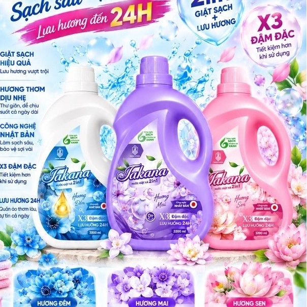💙 TAKANA – SẢN PHẨM ĐỘC QUYỀN PHÂN PHỐI BỞI VIETTEL POST 💙  🫧 **SẠCH SÂU – THƠM LÂU – LƯU HƯƠNG ĐẾN 