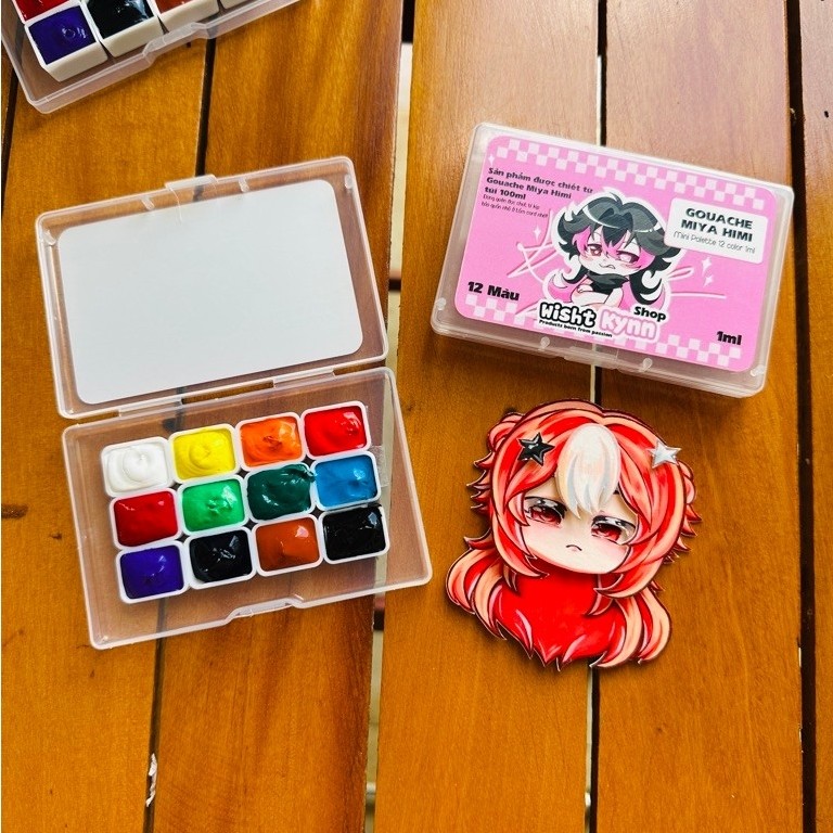 [SỐ LƯỢNG CÓ HẠN] Em màu dành cho bạn mới bắt đầu , Pocket màu chiết Gouache MIYA HIMI 1->2ml TẶNG 2