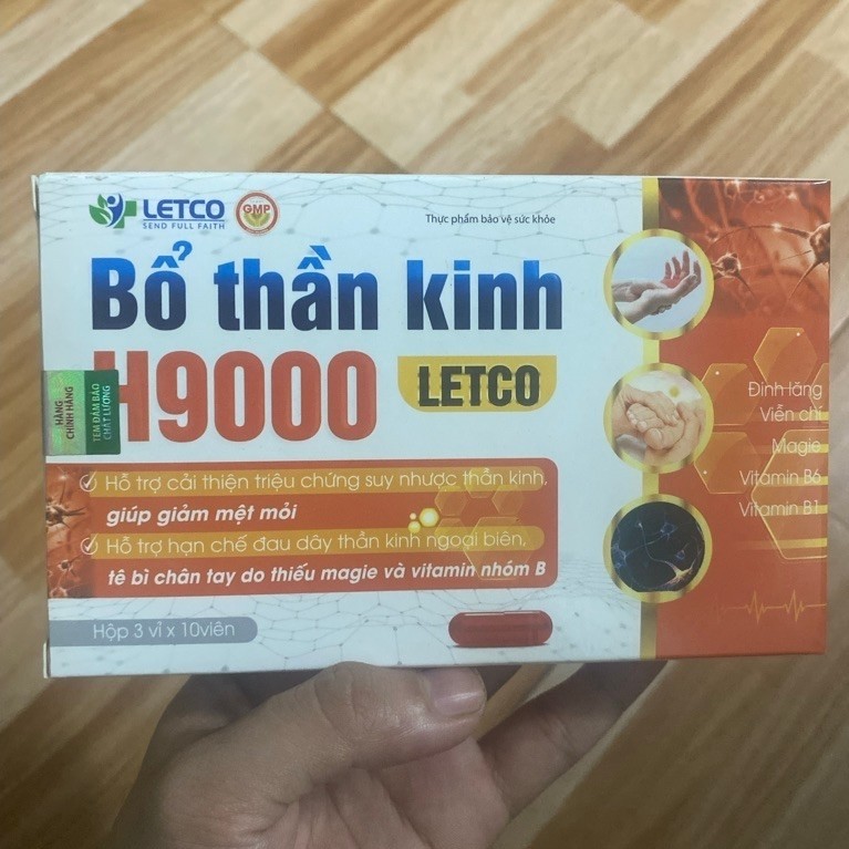 Bổ thần kinh H5000 letco- Hộp 30 viên