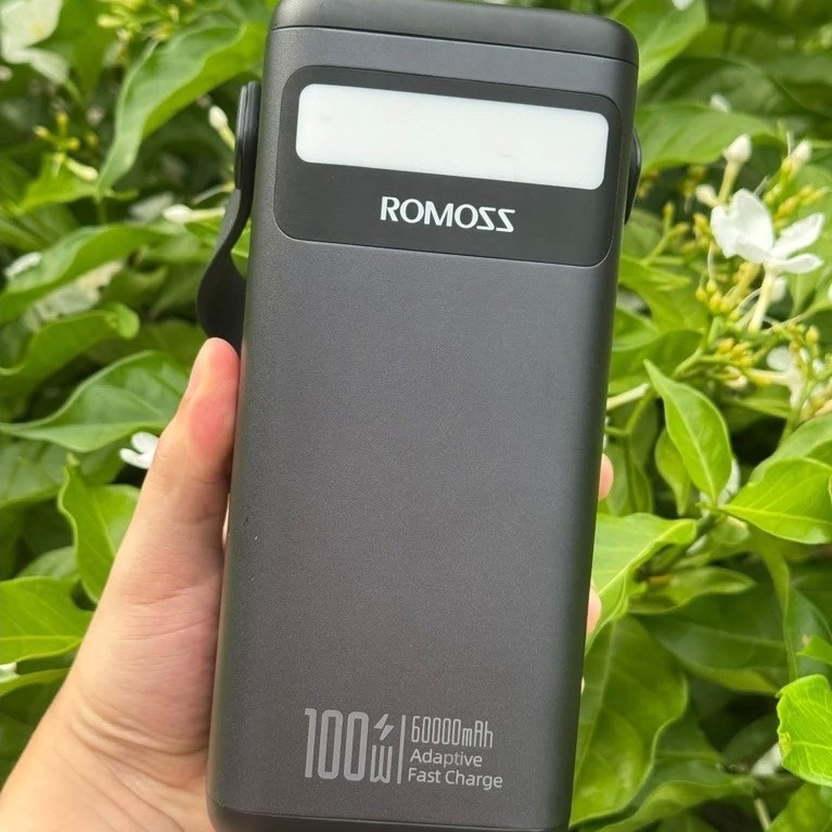 Pin sạc dự phòng dung lượng khủng ROMOSS PMT60 – 60.000mAh công suất 100W sạc nhanh 2 chiều