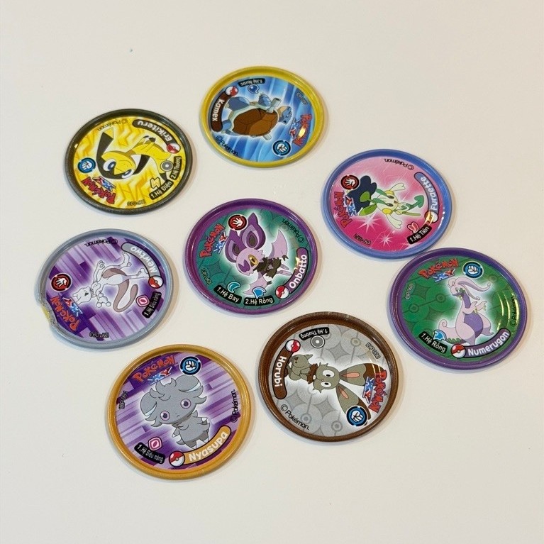 [Góc tuổi thơ] Xu hình Pokemon XY Toonies cực chất