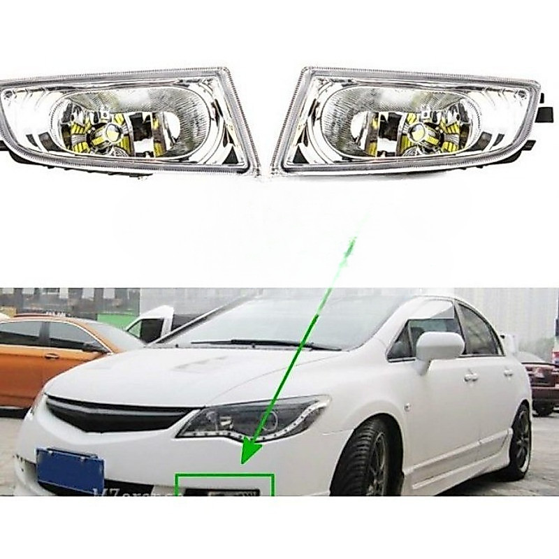 Dành Cho Đèn Sương Mù CIVIC Đèn Lái Xe Phía Trước Đèn Sương Mù Cản Trước Cho XE HONDA CIVIC SNA FD 2